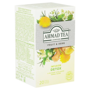 AHMAD TEA LONDON FRUIT & HERB 20 FOIL WRAPPED TEA BAGS 20 X 2G AHMAD TEA LONDON FRUIT & HERB 20 FOIL WRAPPED TEA BAGS 20 X 2G