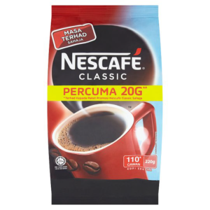 NESCAFE CLASSIC REFILL PACK 200G FOC 20G NESCAFE CLASSIC REFILL PACK 200G FOC 20G